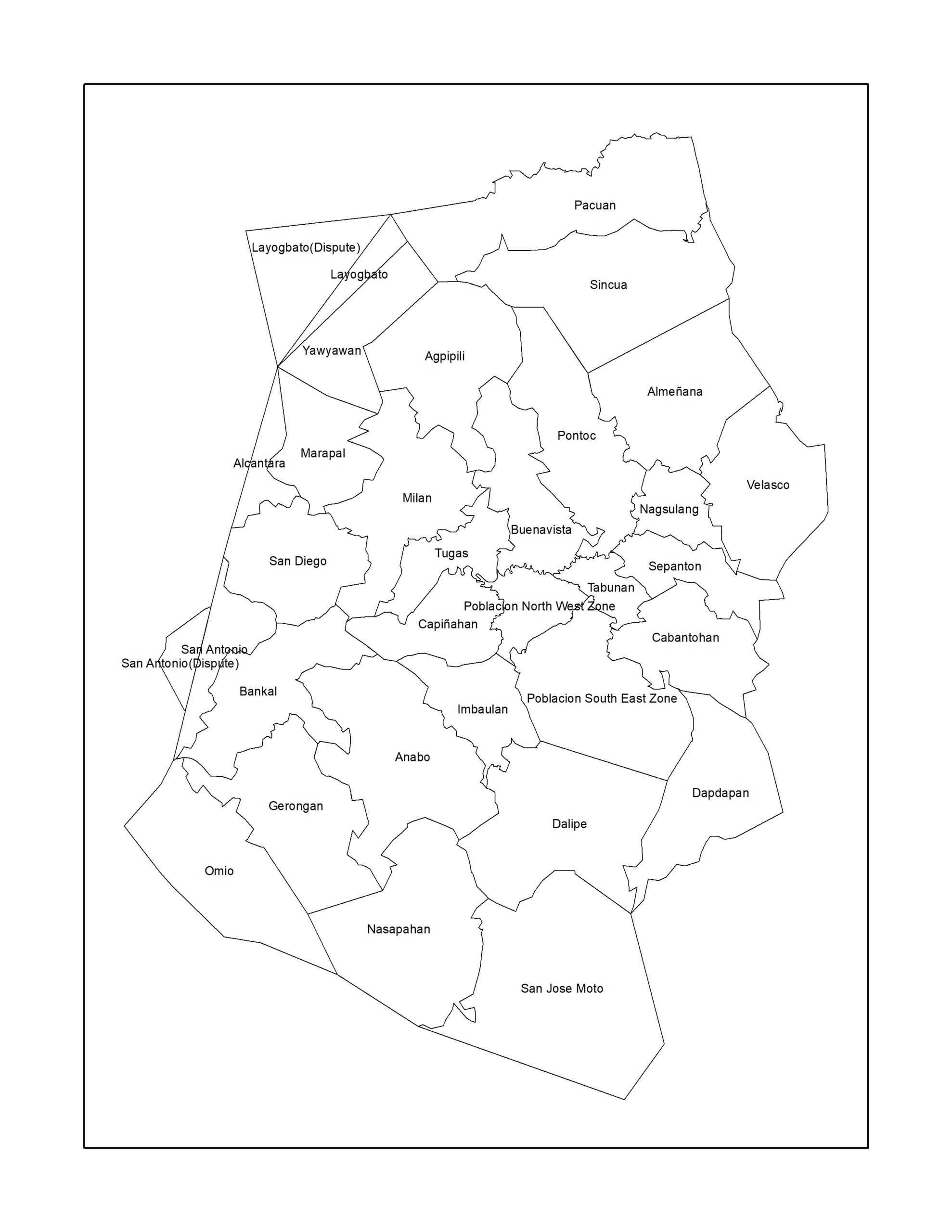 Map of Lemery Iloilo - Municipality of Lemery | Province of Iloilo