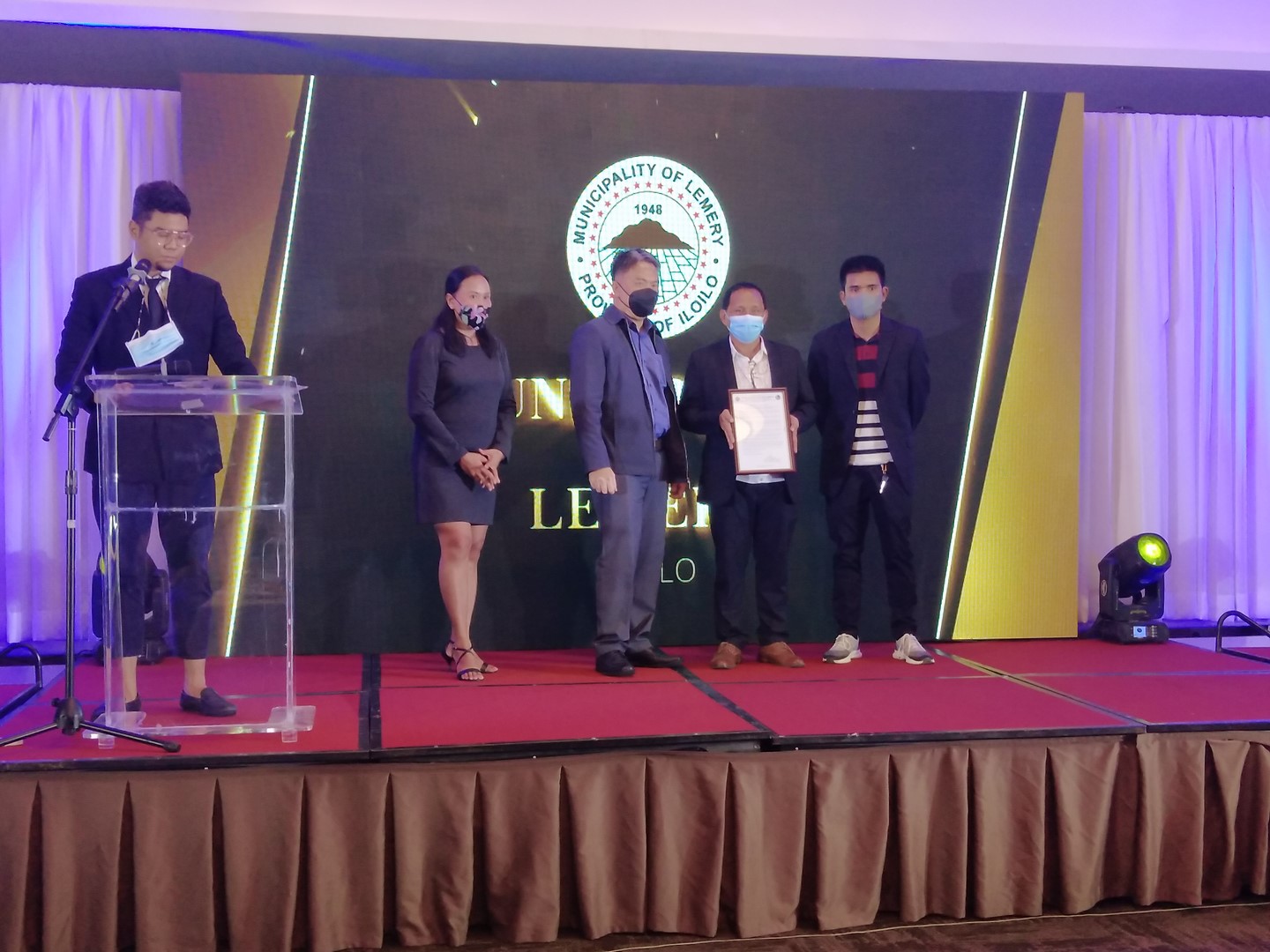 Municipal Mayor Hon. Oscar C. Villegas, Jr. received a GAWAD KALIKASAN AWARD